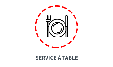Service à table